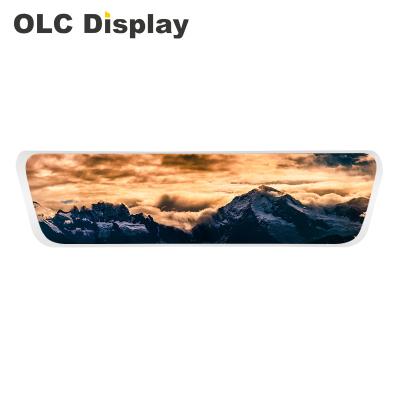 China High Resolution Special Shaped OLC Display Digital Screen 320*1280 Resolution Car Rearview Mirror LCD Screen Module 9.30 Inch for sale