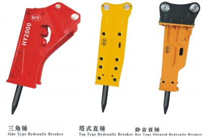 China Side Top Box Type Hydraulic Rock Breaker Hammer For 15 Ton Digger zu verkaufen