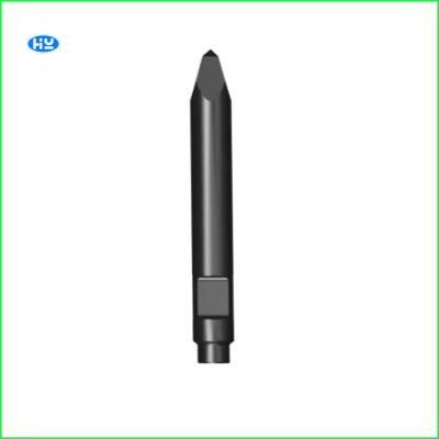 China Crushing Ore Bed Breaker Hammer Chisel 180mm 55 Hardness Chisel For Rock Breaker for sale