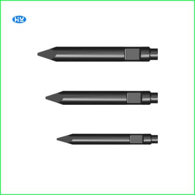 China Concrete Hydraulic Breaker Chisel Tools Pointed 30T Vehicle Weight 150MM Rod for sale