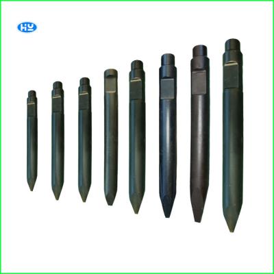 China 55 Grad 42CRMO-Felsen-Unterbrecher-Meißel-für hydraulischen Hammer 190mm Rod Bits zu verkaufen