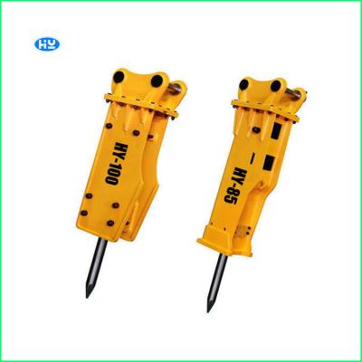 China 53mm Chisel Mini Digger Concrete Breaker Hydraulic Hammer 2-4 Tons Excavator for sale