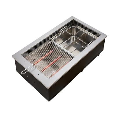 China Korean Hot Commercial Hot Electric BBQ Grill Grill Pot Rotisserie Hot Selling Rotisserie Pot for sale