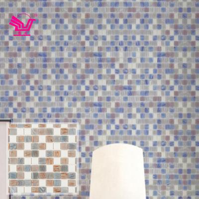 China 20X20MM Modern Mixed Brick Material Mosaic Tiles For Kitchen Backsplash Square Glass Mosaic for sale