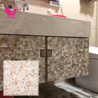 China modern modern hotel color decor shell natural shell mosaic tile for bathroom square mosaic for sale