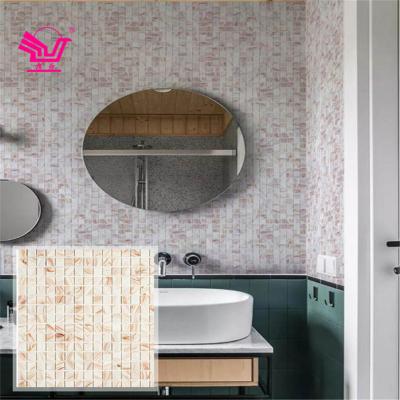 China Modern Hot New Products Mixed Colors Bathroom Tile Glass Pool Glass Mosaic for sale