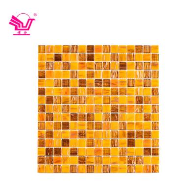 China 2021 New Products Modern Hot Finish Glass Glossy External Wall Mosaic Tile Glass Mosaic For Swimming Pool Tile for sale