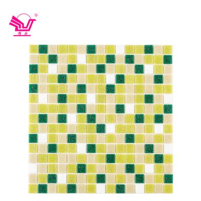 China Reliable and Cheap Glossy Glass Mosaic Tile Villa Modern Glass Mosaic Shower Tile for sale