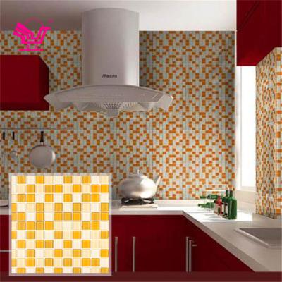 China Modern Hot Mixed Colors Bathroom Glass Mosaic Tile New Products Swimming Pool Glass Mosaic Tile for sale