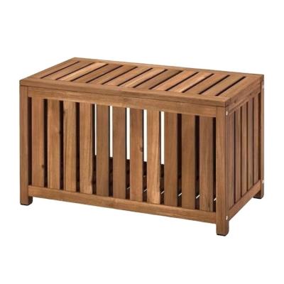 China Customization Wooden Outdoor/Indoor Storage Bench Large Storage Deck Box Garden Shed for sale