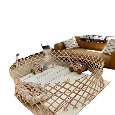 China Eco Friendly Large Baby Playpen of Wood for Montessori Learning Sturdy Foldable and Customizable for sale