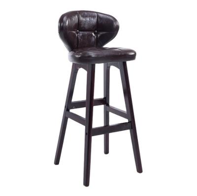 China Mail packing Y Modern Antique Upholstered Wooden Bar Chair Stools Leather High Chair for Bar Table at Affordable for sale