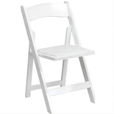 China Hotel Event Usage Wooden Folding Chairs for Wedding Popular Colors White Hotel Banquet Dining for sale