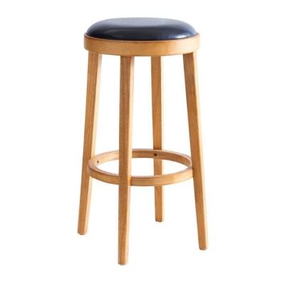 China Specific Bar Chair Newest Design Wood Modern Upholstered Round High Chairs for Classical Design for sale