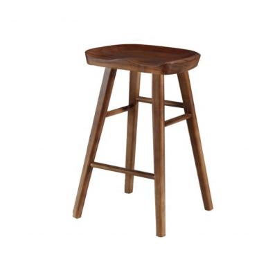 China Modern Bar Chair Dining Restaurant Kitchen Nordic Hotel Counter Stool Solid Wood Customizable Color for Specific for sale