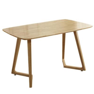 China Nordic Style Solid Wood Dining Table for Home Furniture at Hospital in Rectangular Shape for sale