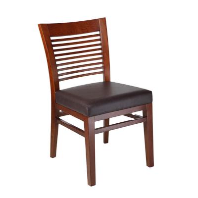 China Nordic Modern Design Black Teak Solid Wood Restaurant Furniture Antique Dining Chair for sale