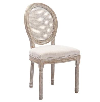 China Hotel Furniture Classic Style Rattan Back Banquet Modern Nordic Chair 50pcs Upholstered Solid Wood Wedding Chair for Events for sale