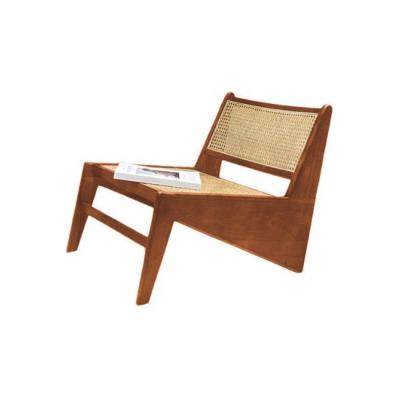 China OEM/ODM Modern Style Rattan Wooden Creative Living Room Patio Rattan Chair Back Chair Perfect for Apartment for sale