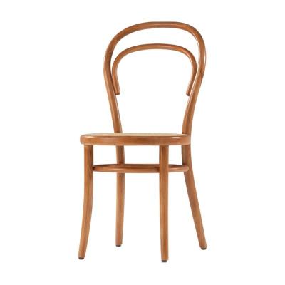 China Nordic Rattan Dining Chairs Wooden High Back Banquet Chairs in Mid-Century Modern Style with Solid Wood Bistro Chair for sale