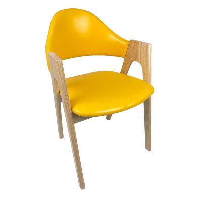 China Commercial Luxury Modern Style Wooden Leg Dining Chair with Manufactory Solid Living Room Furniture for sale