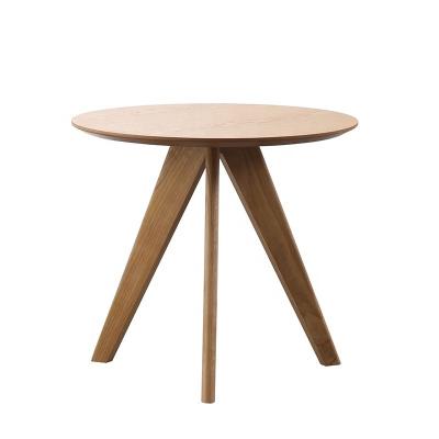 China Home Furniture Modern Designs Adjustable Height Coffee Table Restaurant Round Solid Wood Dining Table for sale