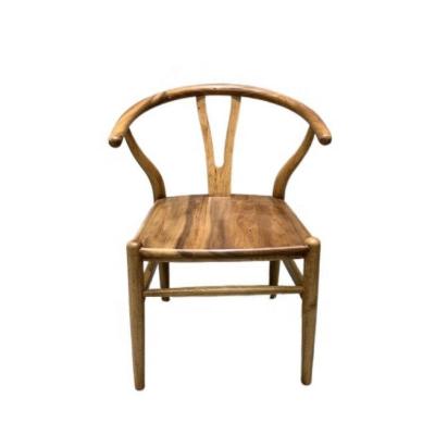 China Y Restaurant Specific Solid Wood Dining Chair with NC/PU Paint and Wishbone Design for sale