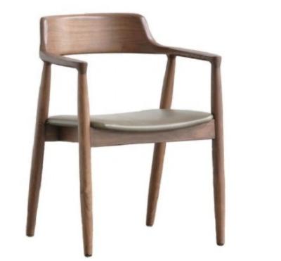 Chine Meubles de salle à manger Retour de bras Repose-bras Chaise à manger en bois pour le style moderne de luxe à vendre