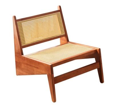 China Design Classical Solid wood rattan chair with Lacquered Finish NO Folded modern nordic Lounge chair for sale