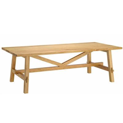 China Nordic Style Rectangular Dining Table for Hotel and Restaurant Solid Wood Material Included for sale