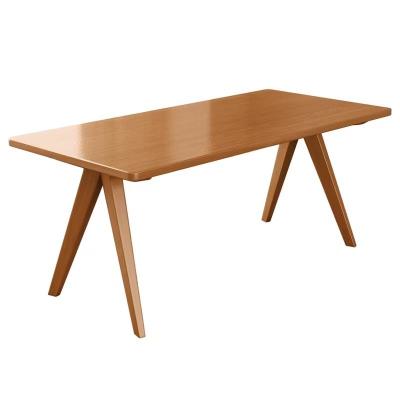 Chine Nordic Direct Home Meubles Table à manger rectangulaire en bois massif pour un espace de salle à manger fonctionnel à vendre