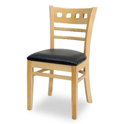 China 50pcs Wooden Restaurant Ladder Back Chair Modern Style Customized Dining Chair Nature Customization Commercial Furniture for sale