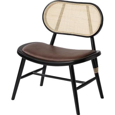 China Modern Solid Wood Rattan Dining Chair Japanese Style Design for Modern Interiors and Restaurants for sale