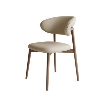 China Modern Solid Wood PU Dining Room Chair for Nordic Design Restaurants and Cafes 2023 Design Style Modern Mail Packing N for sale