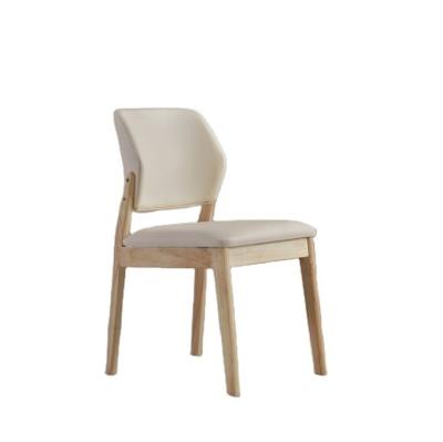 China PU Leather Solid Wood Frame Nitrolacquer Finish Dinning Chair for Dinning Room Restaurant Living Room Furniture and Hotel for sale