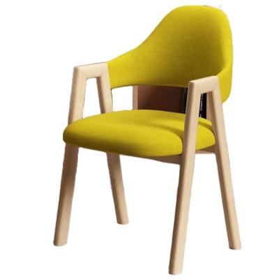 China PU Leather/Fabric Cover Wooden Dining Chair for Hotel Coffee Living Room Furniture in Modern Design for sale