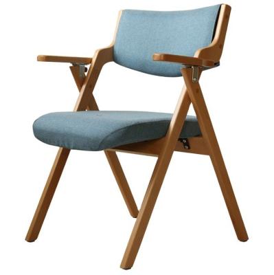 Chine Chaise pliable en tissu bois de chêne en métal chaises de salle à manger pliantes pour les événements W50*D60*H82CM Meubles de salle à manger à vendre