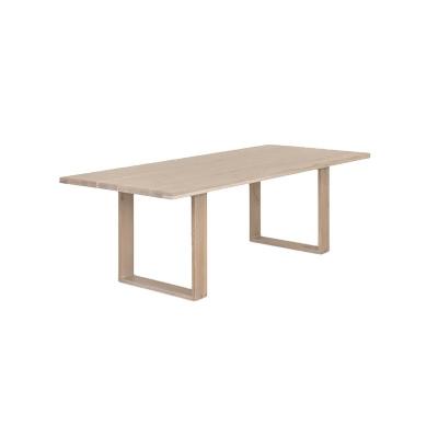 China Asiento de lujo japonés Muebles de comedor Mesa rectangular de madera maciza Mesa de comedor sin villa plegada para villa en venta