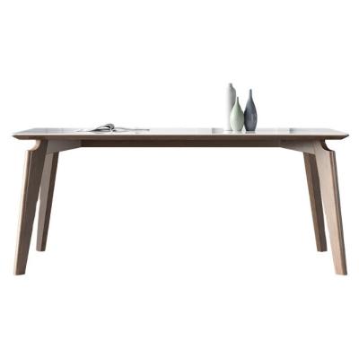 China Conjunto de mesa de comedor de madera de mármol para cocina y comedor en diseño moderno en venta