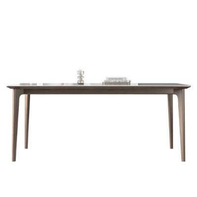 Chine Meubles de salle à manger Table à manger en bois avec matériau de couverture à effet marbre à vendre