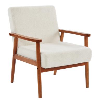 China Silla de sofá de madera de tejido sólido de exterior silla de madera para sala de estar y hotel correo de embalaje N silla de asiento blando de diseño moderno en venta