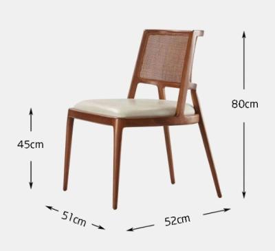 China Modern Wooden Dining Room Furniture for Hotel Luxury Modern Rattan Restaurant Chairs for sale