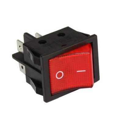 China Universal Type ON-OFF 12V 24V Blue, Red and Green LED Illuminated 5 Pin ON-OFF Rocker Switch For C AR Marine Boat for sale