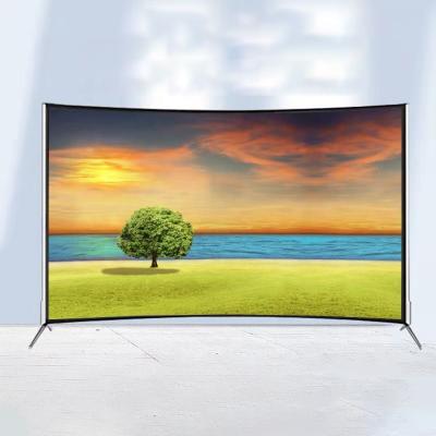 China Hotel TV Large Size 75 Inch Curved 4K LED TV Smart Television Android Wifi for sale