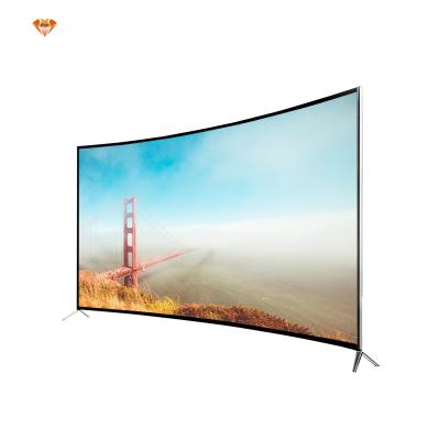 China PORTABLE TV Smart 4K Curved Ultra HD Factory Shipping TV With Android WiFi BT Function For Hotel TV for sale