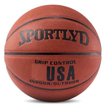 China Official Fashion Pattern Basketball Durable Custom Ball Street Pro Printed Cheap PU Leather Laminated Balls Basketball for sale