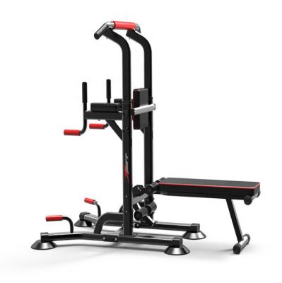 China Universal Multifunctional Dip Station Equipment Fitness Weight Bench Adjustable Power Tower for sale