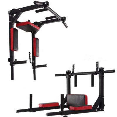 China Universal Gym Equipment Fitness Wall Pull Up Bar Chin Up Dip Station Pull Up Station Bar Pull Up Parallel Bars for sale