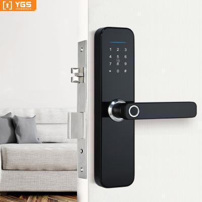 China Download Discs Tuya Home Electronic Electric APP Wifi Smart Lock,Digital Fingerprint Biometric Door Lock for sale