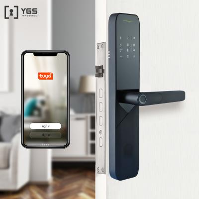 China Download Records YGS Good Quality Low Price Tuya Home Electronic Electric APP Wifi Smart Lock,Digital Biometric Fingerprint Door Lock for sale